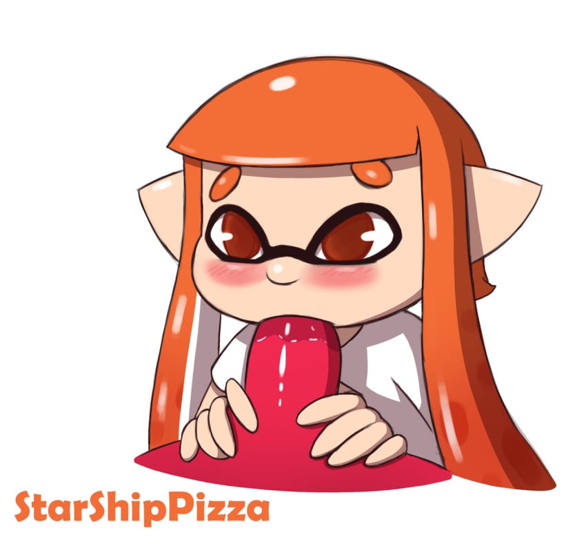 animal_humanoid anthro cephalopod cephalopod_humanoid clothed clothing coleoid decapodiform fellatio food hair humanoid inkling inkling_girl kaori_(splatoon) marine marine_humanoid mask_(marking) mollusk mollusk_humanoid nintendo oral orange_hair orange_inkling_girl penile pointy_ears sex shirt splatoon squid starshippizza sushi tentacle tentacle_hair topwear video_games