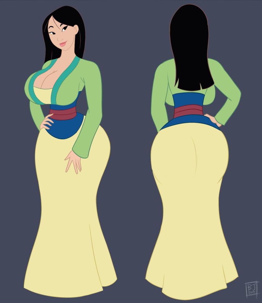 1girls 2019 alternate_ass_size alternate_breast_size asian asian_female ass ass_in_dress backboob big_ass black_eyes black_hair bootijuse breasts bubble_ass bubble_butt cleavage clothed curvy disney disney_princess dress fa_mulan female female_only female_protagonist front_view fully_clothed hand_on_hip head_tilt hourglass_figure huge_ass huge_breasts human human_only large_ass large_breasts lipstick long_hair mulan mulan_(1998_film) multiple_views pose princess rear_view seductive signature smile solo standing straight_hair text thick_thighs thin_waist voluptuous wasp_waist watermark wide_hips yellow_dress