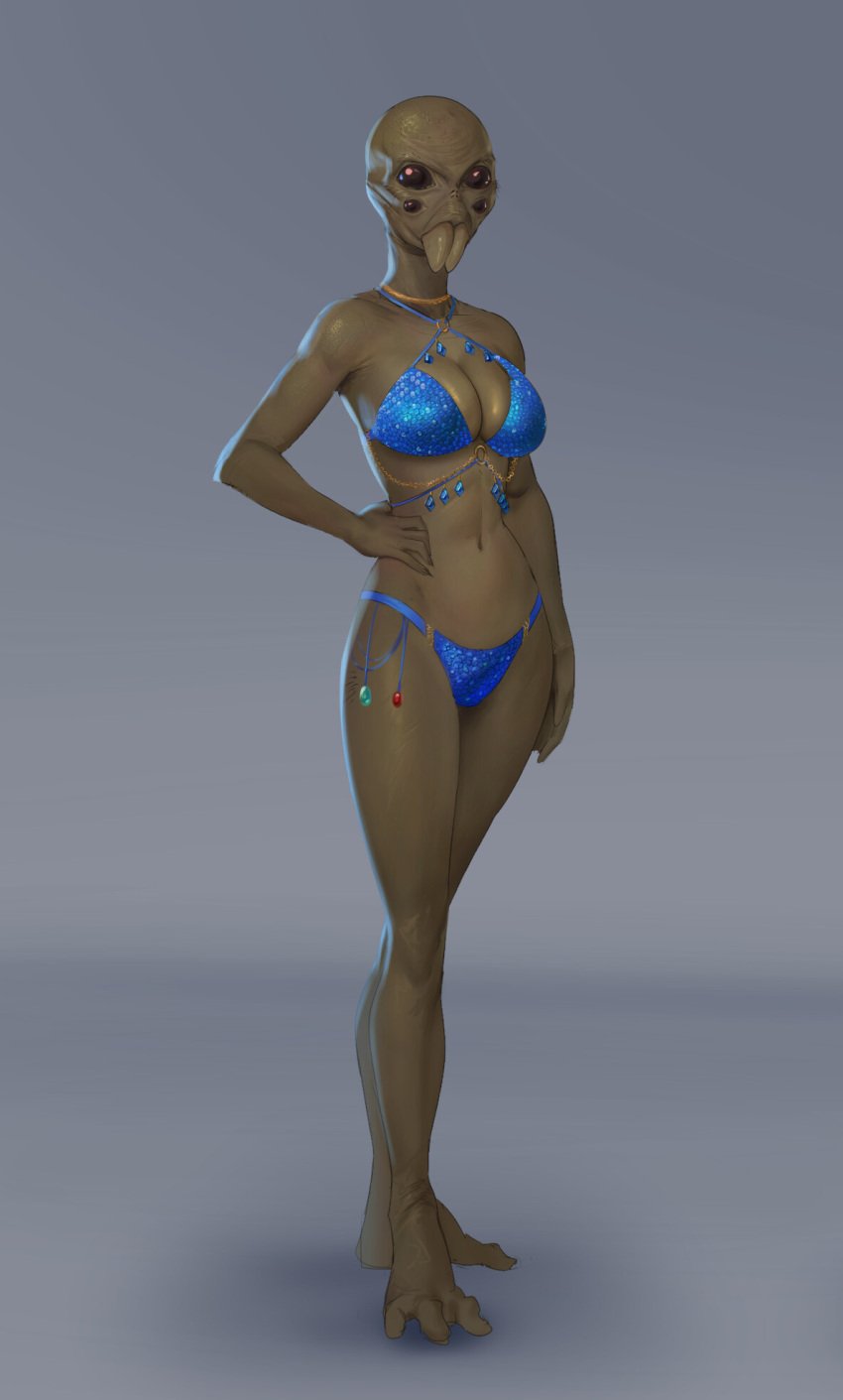 alien alien_girl alien_humanoid aqualish arachnid arachnid_humanoid bikini bikini_girl blue_bikini female female_focus female_only jewelry quara_aqualish star_wars swimwear zarath