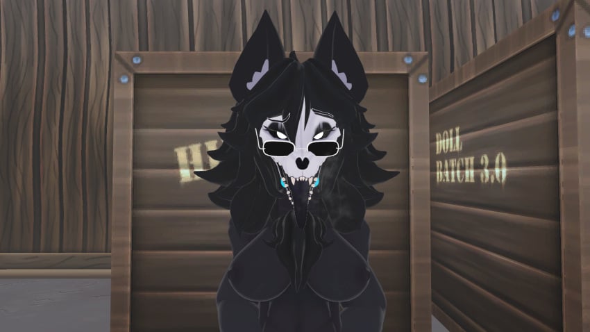 big_breasts cryptiacurves female fur furry glasses mal0 scp-1471 scp-1471-a_(da.nilkaz) scp_containment_breach scp_foundation solo vrchat vrchat_avatar wolf