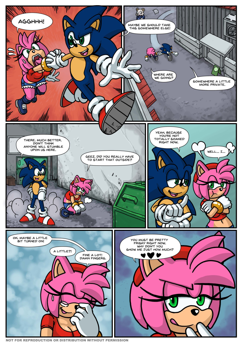 1boy 1girls allie allie_way amy_rose arm_grab arm_pull ass ass bending_over bent_over blue_fur blue_hair breasts breasts cum female green_eyes grocery_bag pedestrian pink_fur pink_hair pull pulling pulling_arm road sex short_jeans short_shorts shorts sonic_(series) sonic_the_hedgehog street