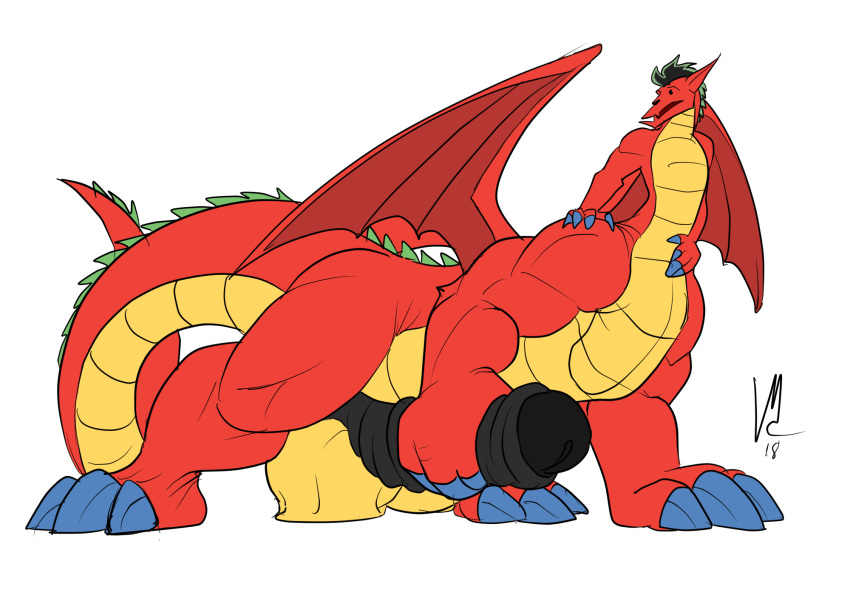 aly_d american_dragon:_jake_long anthro disney dragon dragon_taur feet foreskin hi_res jake_long macro male male_only masturbation nude pawjob paws red_scales scales slinkydragon_(colorist) solo taur vyx what