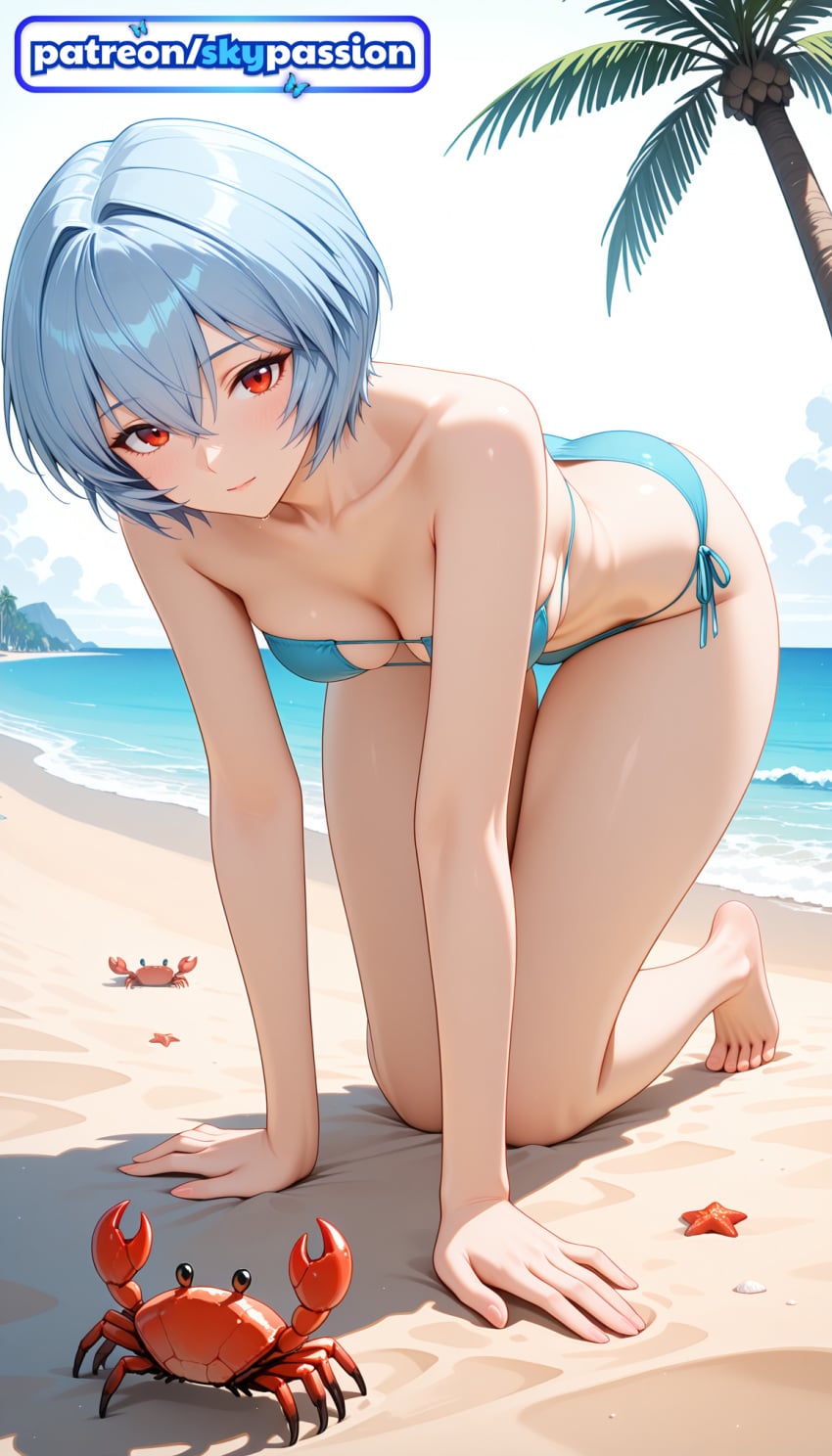 Ayanami Rei (Neon Genesis Evangelion) Rule 34 Image