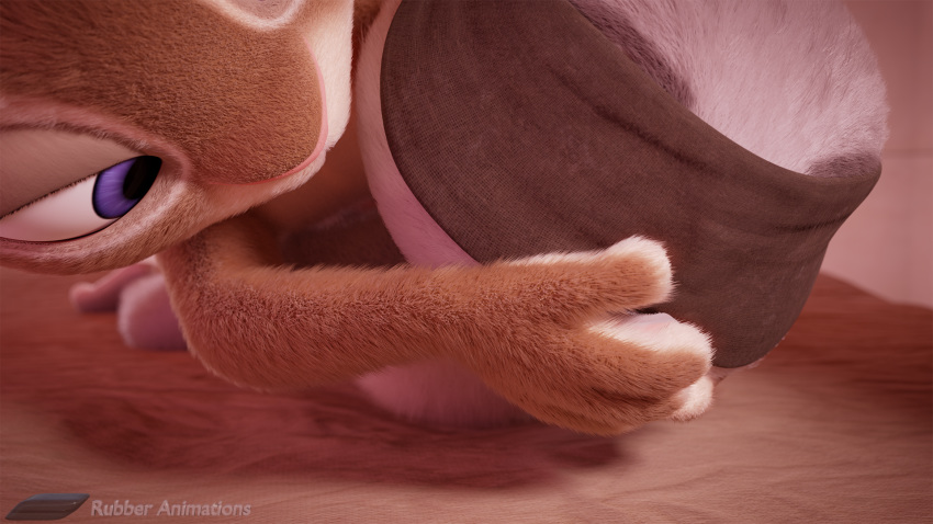 16:9 3d asphyxiation breath_play disney duo face_focus female hi_res hunter judy_hopps lagomorph leporid male mammal rabbit rubber_(artist) sex smothering zootopia