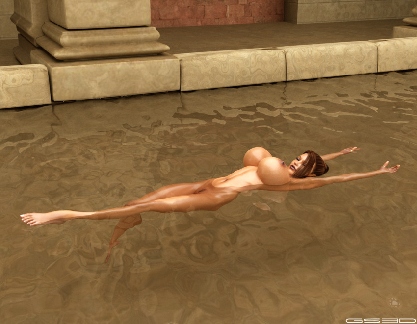 1girls 3d areolae big_breasts breasts busty completely_nude completely_nude_female female female_focus female_only floating floating_breasts gunnersteve3d hair_bun jewelry lara_croft lara_croft_(classic) large_breasts long_hair navel nipples nude nude_female pool pose posing pubic_hair pussy relaxing ring skinny_dipping solo swimming swimming_pool tagme thumb_ring tomb_raider vagina wide_hips