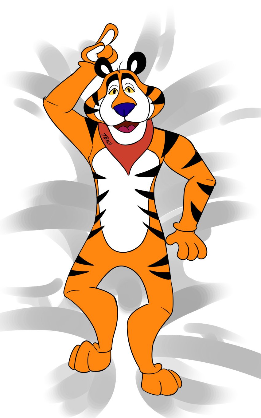 cereal dakimakura male_only mascot mascot_costume pillow tiger tiger_costume tony_the_tiger