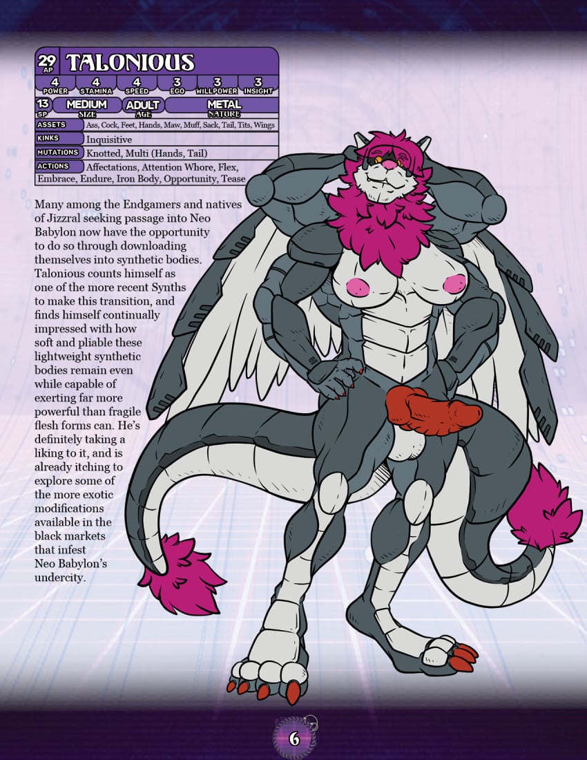 android anthro breasts canid canine canis cyberpunk dragon fapp futa_only futanari herm hi_res intersex machine mammal multi_arm multi_limb multi_tail penis rackun robot rpg_(disambiguation) synth wings wolf