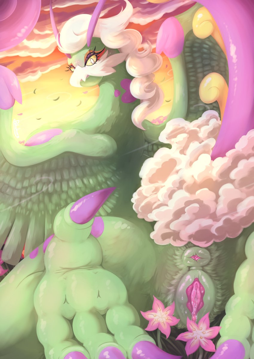 2024 3_toes 4_toes absurd_res anal_hair animal_genitalia anisodactyl anus apsis_(patohoro) ass avian avian_butt avian_feet beak big_butt biped bipedal_feral bird blush bodily_fluids claws clitoris cloud colored crotch_tuft detailed detailed_background digital_drawing_(artwork) digital_media_(artwork) digital_painting_(artwork) eyelashes eyeshadow feathered_wings feathers feet female feral flower foot_focus foreshortening generation_5_pokemon genital_fluids genitals gracidea_flower grass green_body green_feathers green_feet hair hi_res legendary_pokemon looking_at_viewer lying makeup nature nature_background nintendo nude on_back outside patohoro perspective plant plump_labia pokemon pokemon_(species) portrait presenting presenting_anus presenting_pussy pubes puffy_anus purple_body purple_feathers pussy rear_view shaded soles solo sunset tail talons thick_thighs toe_claws toes tornadus tornadus_(therian_form) tuft urethra vaginal_fluids white_body white_crest white_feathers white_hair wide_hips wings yellow_eyes