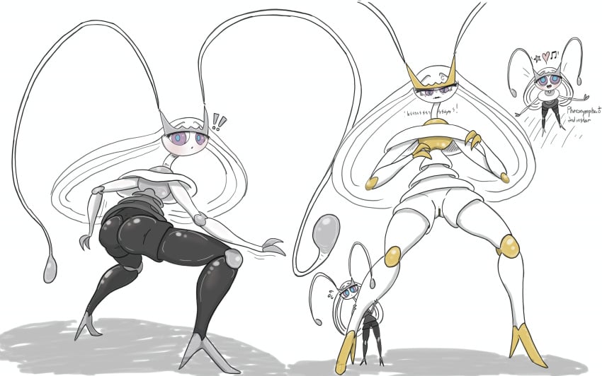 anthro anthro_only female female_focus female_only full_body insect_girl insectoid nintendo pheromosa pheroviran pokemon pokemon_(species) shiny_pokemon ultra_beast