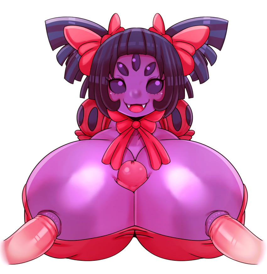 alternate_breast_size big_breasts bust bust_style huge_breasts matospectoru muffet nipple_penetration nipples paizuri penis tagme undertale