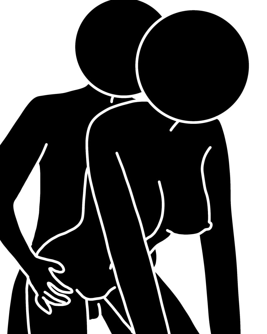 1boy 1girls 2d 2d_(artwork) 2d_artwork backshots bathroom_sign couple d0m41n41710 digital_drawing_(artwork) digital_media_(artwork) doggy_style doggy_style doggystyle_position intercourse nude nude_female nude_male pictogram sex sex_from_behind warning_sign_person