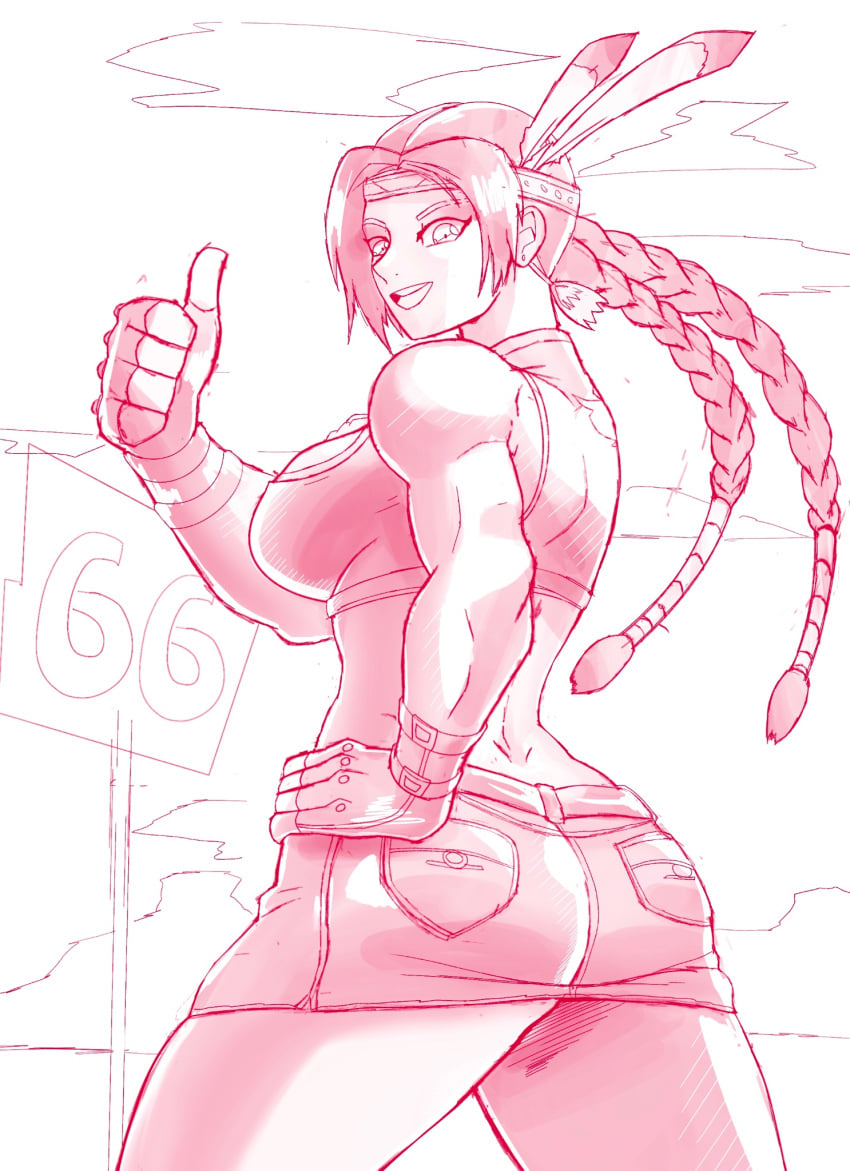 1girls ass dat_ass julia_chang native_american sketch tekken