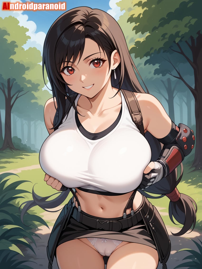 1girls ai_generated aindroidparanoid ass big_ass big_breasts big_butt black_hair breasts busty cameltoe curvy cute fat_ass female female_only final_fantasy final_fantasy_vii final_fantasy_vii_remake hair hi_res hips huge_ass huge_breasts human large_ass large_breasts legs long_hair narrow_waist panties red_eyes slim_waist squeezing squeezing_breast stable_diffusion tagme thick_ass thick_thighs tifa_lockhart voluptuous waist wide_hips