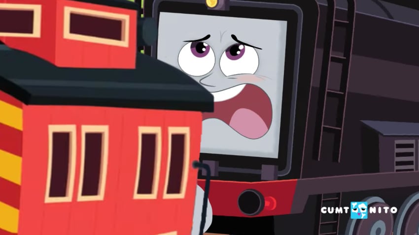 16:9 2boys accurate_art_style aged_down ahe_gao blowjob blush brake_cussy bruno_the_brake_car caboose cartoonito d: diesel_(thomas_and_friends) edit edited edited_image eyes_rolling_back fake_screencap fake_screenshot fellatio locomotive logo mattel obscured_oral obscured_penetration obscured_sex open_mouth oral orgasm orgasm_face penis thomas_and_friends thomas_and_friends_all_engines_go train young young_on_young