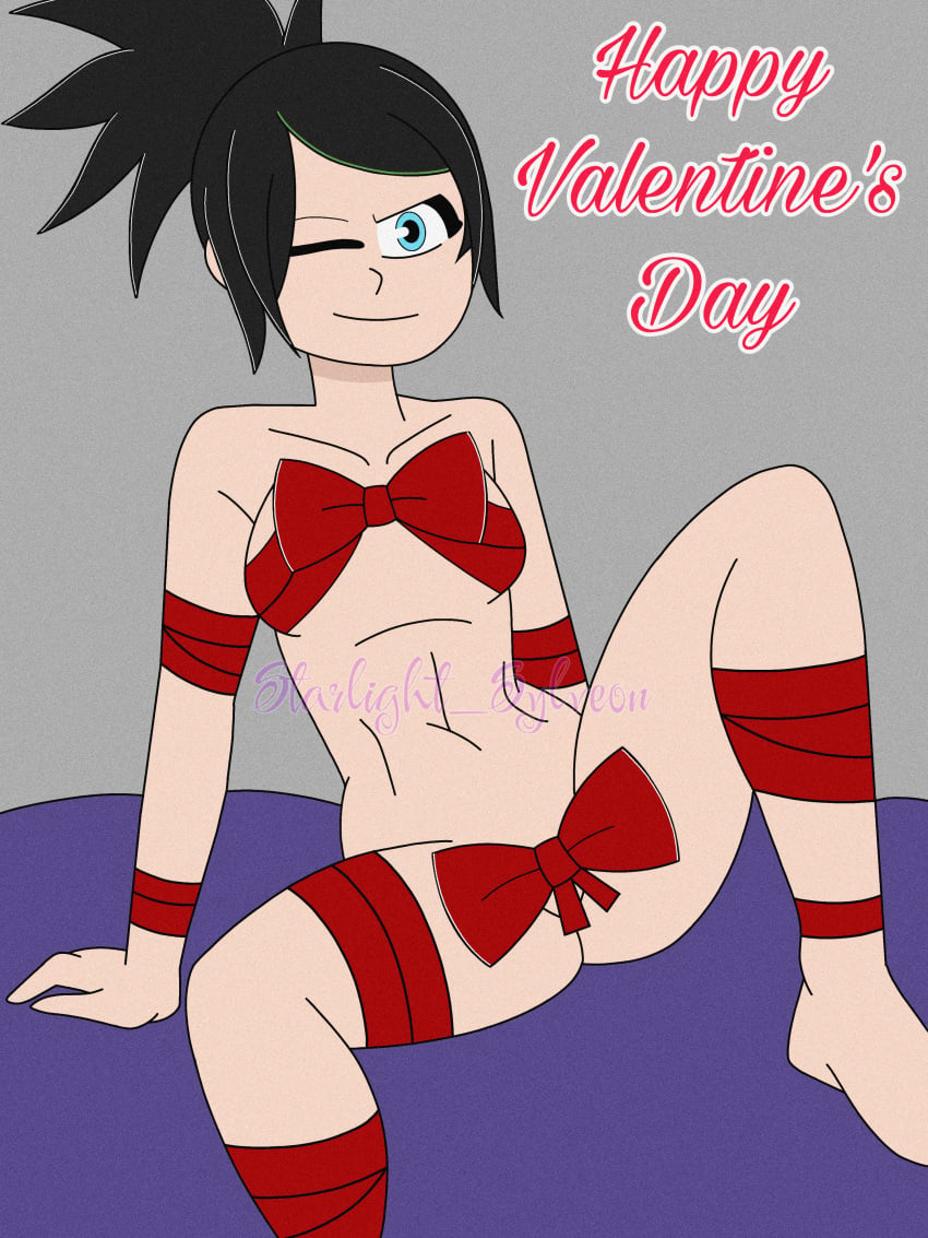 nakiah oc oc_character oc_only ribbon ribbons scott_pilgrim scott_pilgrim_oc scott_pilgrim_takes_off sexy starlightsn1 valentine's_day