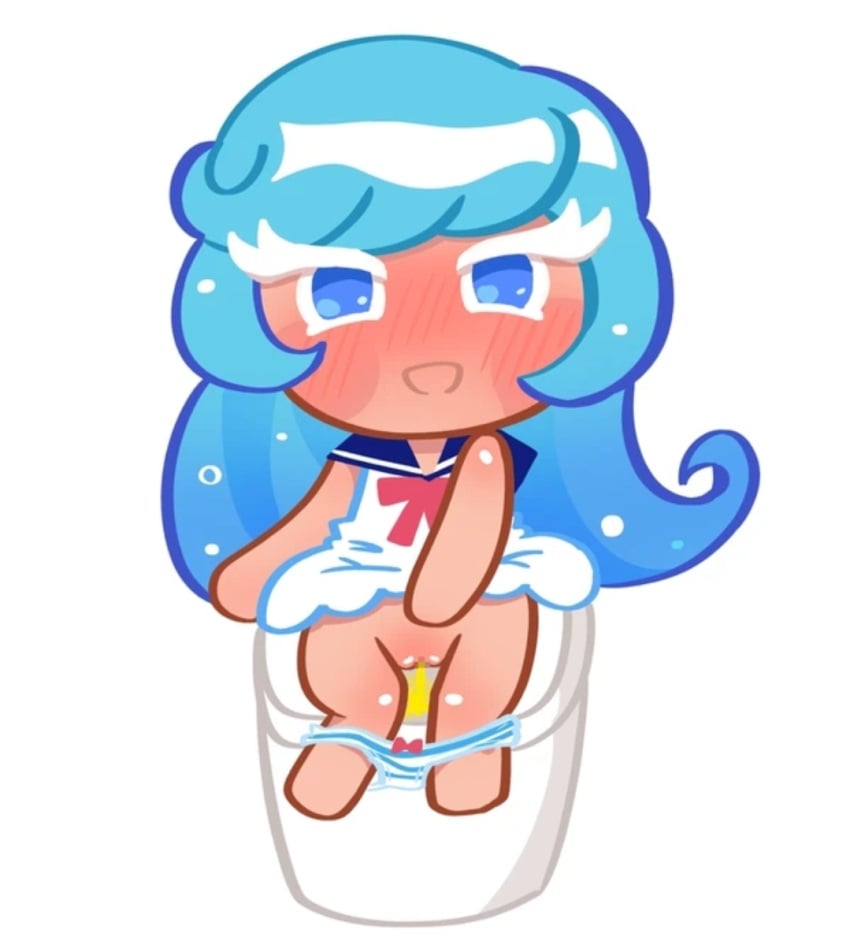 cookie_run cookie_run_kingdom cream_soda_cookie peeing solo solo_female urine