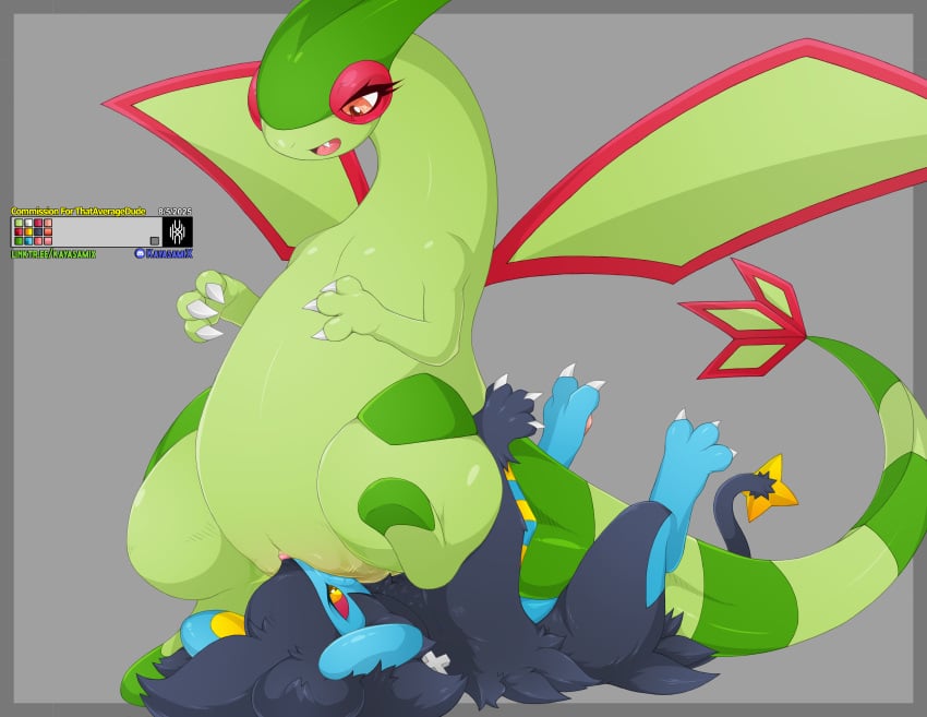 2025 absurd_res accessory anthro blue_body bondage canid canine claws colored dark_body detailed dominant dominant_female dominant_feral dragon duo felid feline female female_on_top feral flygon fur generation_3_pokemon generation_4_pokemon genitals green_pussy grey_body hi_res humanoid jewelry kayasamix larger_female larger_feral light_body lizard logo long_tail luxray male male/female male_on_bottom mammal mythological_creature mythological_scalie mythology necklace nintendo north_pole_position nude nude_female nude_male on_bottom on_top one_eye_closed open_mouth orange_eyes pokemon pokemon_(species) pussy red_eyes reptile scalie simple_background size_difference slightly_chubby smaller_feral smaller_male spread_legs spread_wings spreading submissive submissive_feral submissive_male tad_(thataveragedude) tail text tongue toony traditional_media_(artwork) wings yellow_eyes