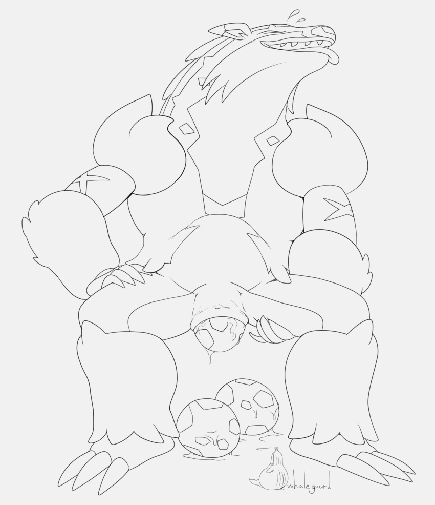 1girls 2019 3_toes 4_fingers absurd_res big_belly birth birthing bodily_fluids claws clitoris closed_eyes egg egg_laying eggs feet female female_only flat_chest genital_fluids hi_res leaking line_art monochrome nintendo nude obstagoon open_mouth pokémon_(species) pokemon pokemon_ss presenting presenting_pussy pussy pussy_juice spread_legs spreading squatting standing sweat teeth text thick_thighs tongue tongue_out video_games watermark wet whalegourd white_background wide_hips wince