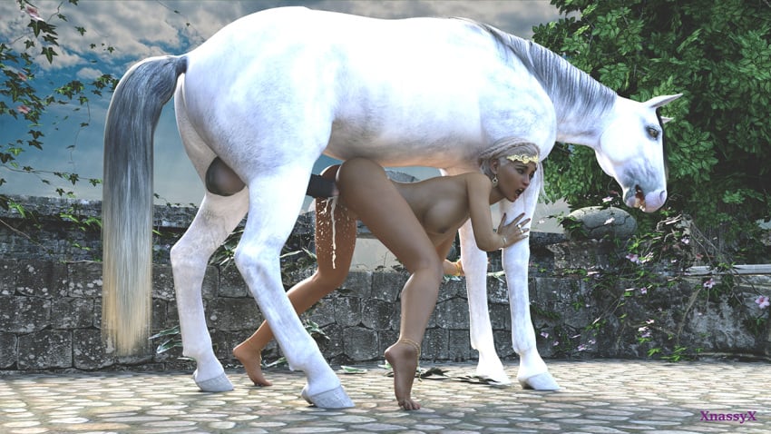 16:9 3d animal_genitalia animal_penis balls bodily_fluids breasts cum cum_in_pussy cum_inside cum_leaking duo ear_piercing equid equine equine_penis feet female female_on_feral female_penetrated feral from_behind_position genital_fluids hair hooves horse horsecock human human_on_feral humanoid_feet interspecies jewelry larger_male lips male male_penetrating mammal nipples nude open_mouth penetration penis piercing pussy ring sex size_difference smaller_female straight toes vaginal_penetration xnassyx zoophilia