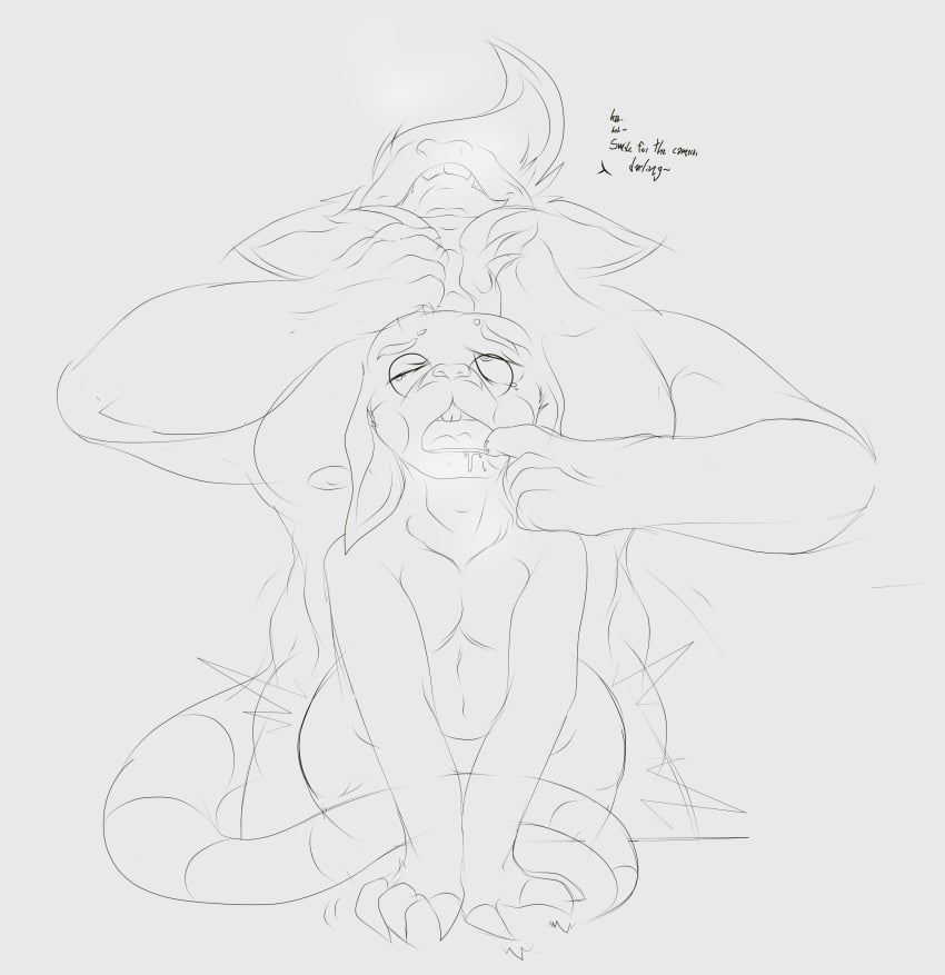 absurd_res anal anal_sex anthro antler_grab antlers bodily_fluids breath buckteeth clarence_(peachielee) cloven_hooves college college_student curvy_figure deer digital_drawing_(artwork) digital_media_(artwork) drooling duo eyewear femboy finger_in_mouth floppy_ears from_behind_position glasses hair hi_res hooves horn larger_male lenard_(warooden) long_tail looking_pleasured male male/male mammal monochrome murid murine nipples nude pear-shaped_figure pec_grab pecs penetration rat recording rodent saliva school sex simple_background size_difference slightly_chubby slightly_chubby_anthro smaller_male tail teeth text warooden wide_hips