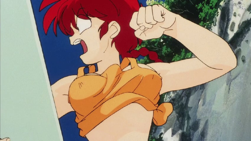 1girls animated animated_gif beach bouncing_breasts breasts cleavage clothing erect_nipples erect_nipples_under_clothes female female_only genderswap_(mtf) gif medium_breasts nipple_bulge outdoor ranma-chan ranma_1/2 ranma_saotome red_hair run_cycle running screencap