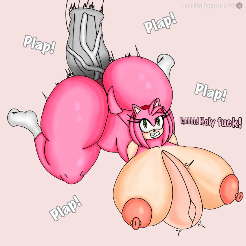 amy_rose anal anal_sex anthro anthro_on_anthro anus ass_focus bubble_ass bubble_butt butt_crack cute cute_face dildo dildo_in_ass furry futanari giant_futanari huge_ass huge_breasts huge_butt huge_cock hyper_ass hyper_breasts hyper_butt hyper_genitalia hyper_penis laying_down laying_on_stomach massive_ass massive_breasts massive_thighs moaning monster_cock naked pain penetrated pierced_nipples piercings sonic_(series) sonic_the_hedgehog_(series) stomach stomach_bulge talking talking_to_another text thick thick_ass thick_legs toes toes_curled toes_scrunch