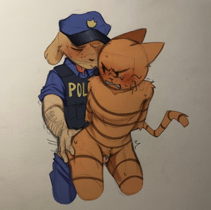 2boys anthro cuntboy dav_pilkey dog_man dogman dogman_(character) dogman_(series) duo gay gay_sex intersex male male/male petey_the_cat sex tagme vaginal vaginal_sex yaoi