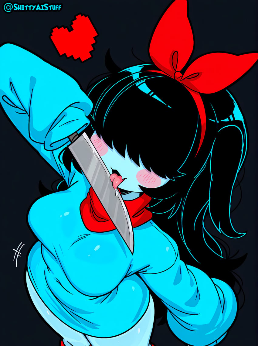 Aqua (Deltarune) Rule 34 Image