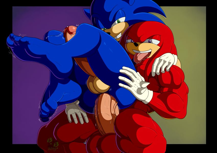 anal anal_sex anthro bara barefoot blackbear blue_hair blue_hair_bottom clothing curled_toes domination drooling echidna erection eulipotyphlan feet feet_up foot_focus furry gay gloves hedgehog knuckles_the_echidna light_hair_on_dark_hair male male_only male_penetrating mammal monochrome muscles muscular muscular_male open_mouth penetration precum purple_eyes red_hair red_hair_on_blue_hair red_hair_top sonic_(series) sonic_the_hedgehog toe_scrunch toes