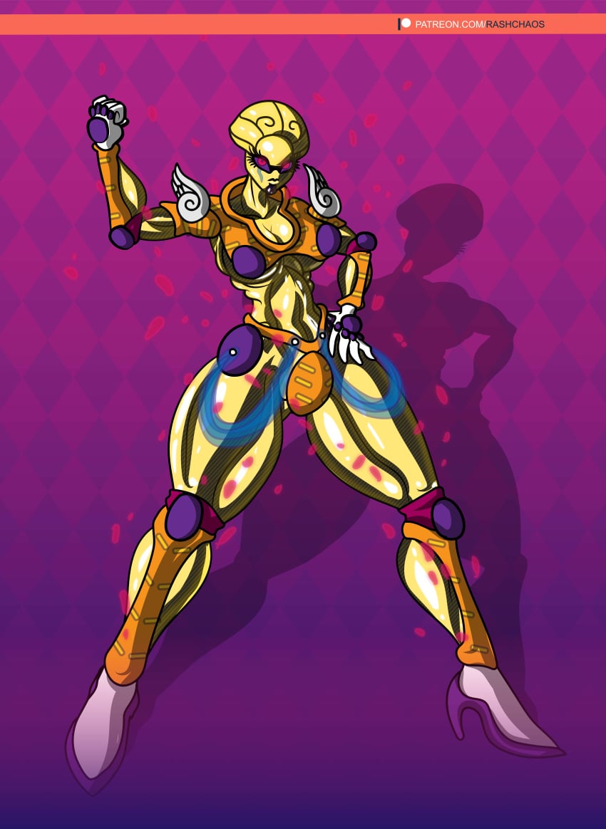 1girls breasts fashion_show female female_only gold_experience humanoid jojo's_bizarre_adventure looking_at_viewer muscular posing rashchaos rule_63 shounen_jump solo tagme thighhighs vento_aureo