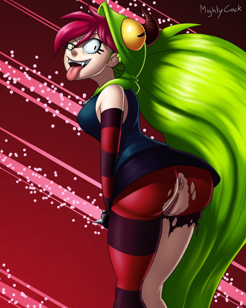 1girls absurd_res anus artist_name ass ass_focus ass_out bedroom_eyes big_ass big_breasts big_butt bimbo cartoon_network clothing crazy crazy_eyes dat_ass demencia_(villainous) exposed_anus exposed_ass exposed_pussy female female_only going_commando hair highres inviting_to_sex lazy_eye mightycock no_panties panting presenting presenting_anus presenting_hindquarters presenting_pussy pussy red_hair seducing seductive seductive_look shameless solo tongue tongue_out torn_leggings villainous