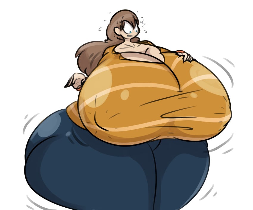 ass_expansion breast_expansion dumbing_of_age growth huge_ass huge_breasts joyce_brown puffster3 puffylover1 thick_thighs webcomic wide_hips