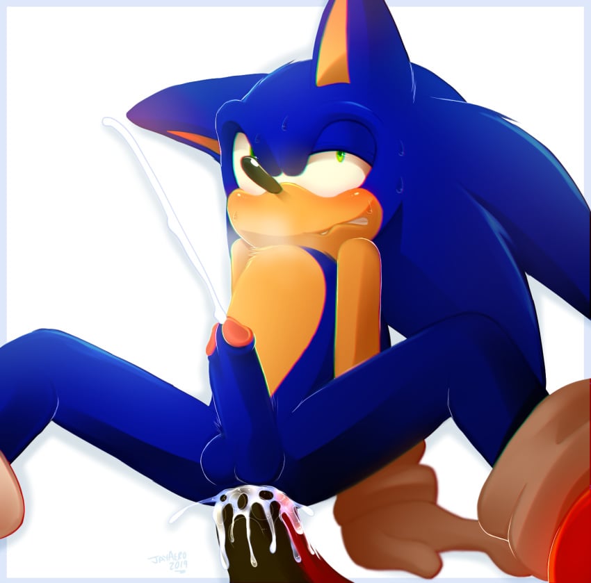 anthro balls bodily_fluids cum eulipotyphlan fucked_silly gay genital_fluids hedgehog hi_res humanoid_penis jayaero male male/male mammal penis shadow_the_hedgehog sonadow sonic_(series) sonic_the_hedgehog