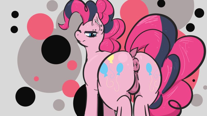 16:9 4k absurd_res anus equid equine female feral friendship_is_magic hi_res mammal my_little_pony pinkie_pie_(mlp) poneboning pussy