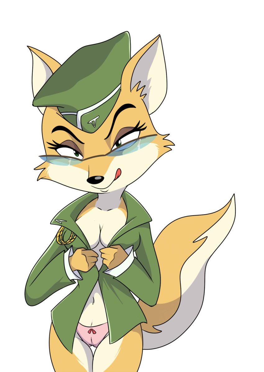 1girls 2013 alpha_channel anthro breasts cameltoe canid canine cleavage clothed clothing digital_media_(artwork) eyebrows eyelashes eyewear female female_only fox fur glasses green_eyes hat headgear headwear hi_res jacket lonbluewolf lt._fox_vixen mammal military navel open_shirt panties png rope sek_studios simple_background solo squirrel_and_hedgehog tail thigh_gap tongue topwear transparent_background unbuttoned unbuttoned_shirt underwear undressing weapon yellow_body yellow_fur