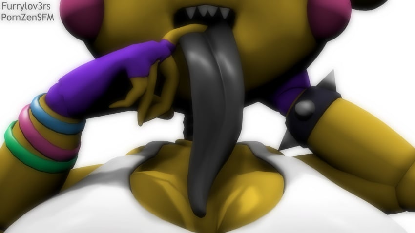 3d 3d_(artwork) anthro artist_request big_breasts bra finger_in_mouth five_nights_at_freddy's five_nights_at_freddy's_2 gloves gray_tongue hand_behind_head long_tongue metal_neck open_mouth pink_cheeks pointy_teeth purple_gloves robot robot_joints robotic_arm sfm sharp_teeth simple_background smiling source_filmmaker spiked_bracelet teeth_showing tongue tongue_out toy_chica_(eroticphobia) toy_chica_(fnaf) watermark white_background wristband yellow_hair yellow_skin