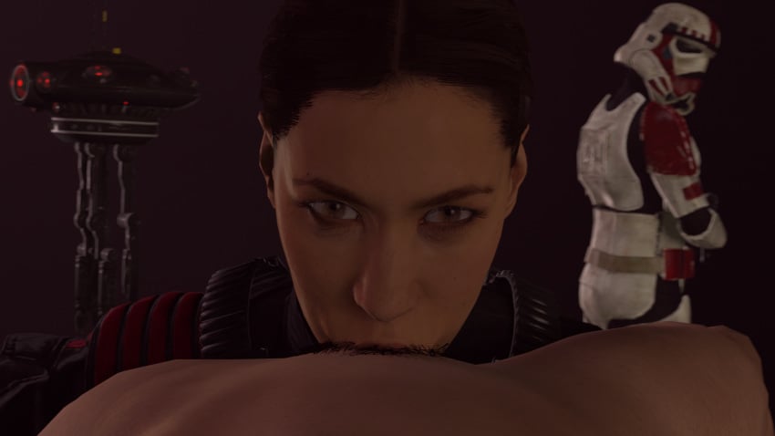 2019 3d balls_deep being_watched blowjob close-up deepthroat deepthroat_holder deepthroat_no_hands deepthroat_smile dio dio_(star_wars) droid eye_contact faceless_male fellatio female female_stormtrooper id10_seeker_droid iden_versio imperial_shock_trooper oral pov seductive_eyes star_wars star_wars:_battlefront_2 stormtrooper tom123 watching