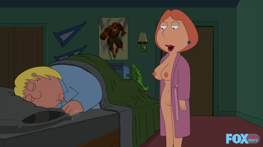 accurate_art_style casual chris_griffin edit family_guy female foxdarkedits gp375 human incest innie_pussy lois_griffin male outerwear pale_skin red_lipstick screenshot screenshot_edit