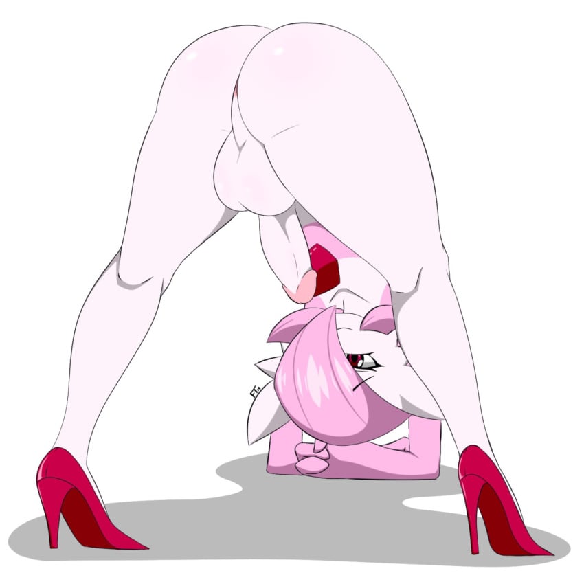 1boy 2019 3_fingers alternate_color anthro anthrofied anus ass ass_up balls bent_over big_ass big_butt bubble_ass bubble_butt butt dat_ass erection eyebrows eyebrows_visible_through_hair eyelashes femboy footwear from_behind frowntown furry gardevoir girly hair_over_one_eye half-closed_eyes heels high_heels huge_ass huge_butt humanoid humanoid_penis looking_back looking_through_legs male male_gardevoir male_only naked_footwear naked_heels naked_with_shoes_on nintendo nude original_character penis pink_(frowntown) pink_hair pink_penis pink_skin pokemon pokemon_(species) pokemon_rse presenting presenting_anus presenting_ass presenting_balls presenting_butt presenting_hindquarters presenting_penis red_eyes shoes sissy smile solo testicles text thick thick_thighs thigh_gap thighs trap twitter video_games watermark white_skin wide_hips