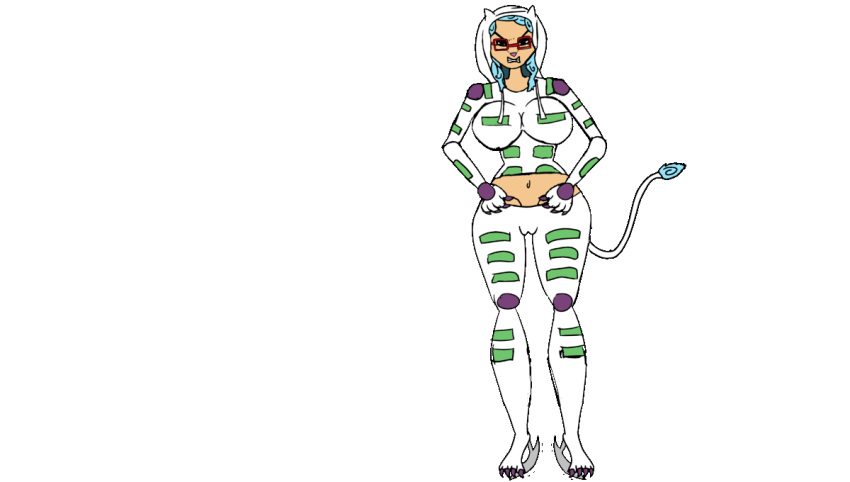 animated cat_ears cat_suit ghiaccio jojo's_bizarre_adventure riptionary rule_63 vento_aureo white_album_(jjba)