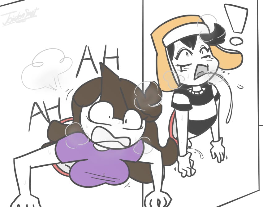 1boy 1girls ahe_gao ahegao breasts clothes clothing daidus female forced gay glory_wall gloves hat implied_gay jaiden jaiden_animations jaiden_smut male male/male public_use slobbyslapper sssir sssir8 straight stuck_in_wall surprise_buttsex surprised through_wall youtube youtuber