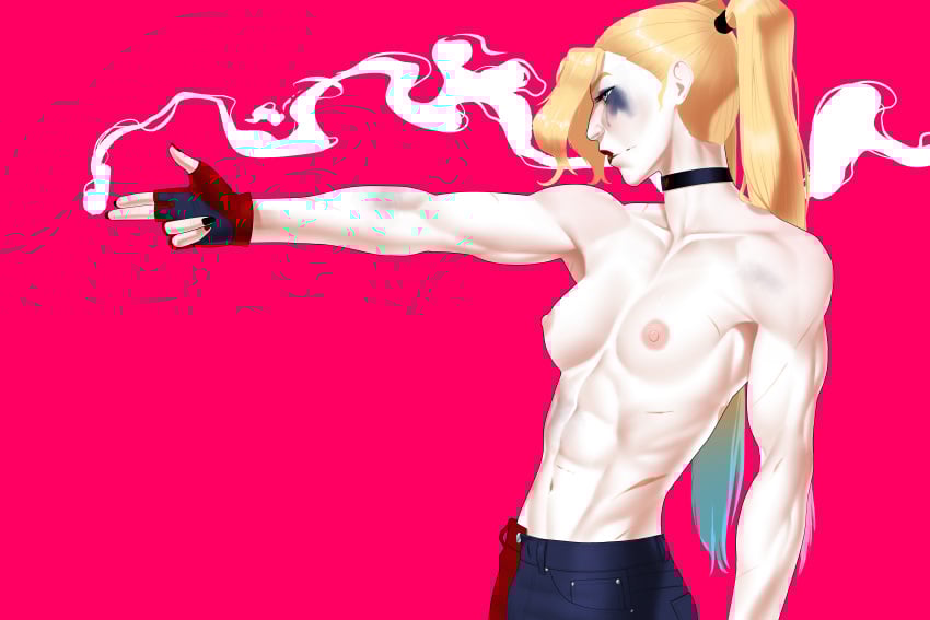 blonde_hair dc dc_comics dylan_macri fit_female harley_quinn