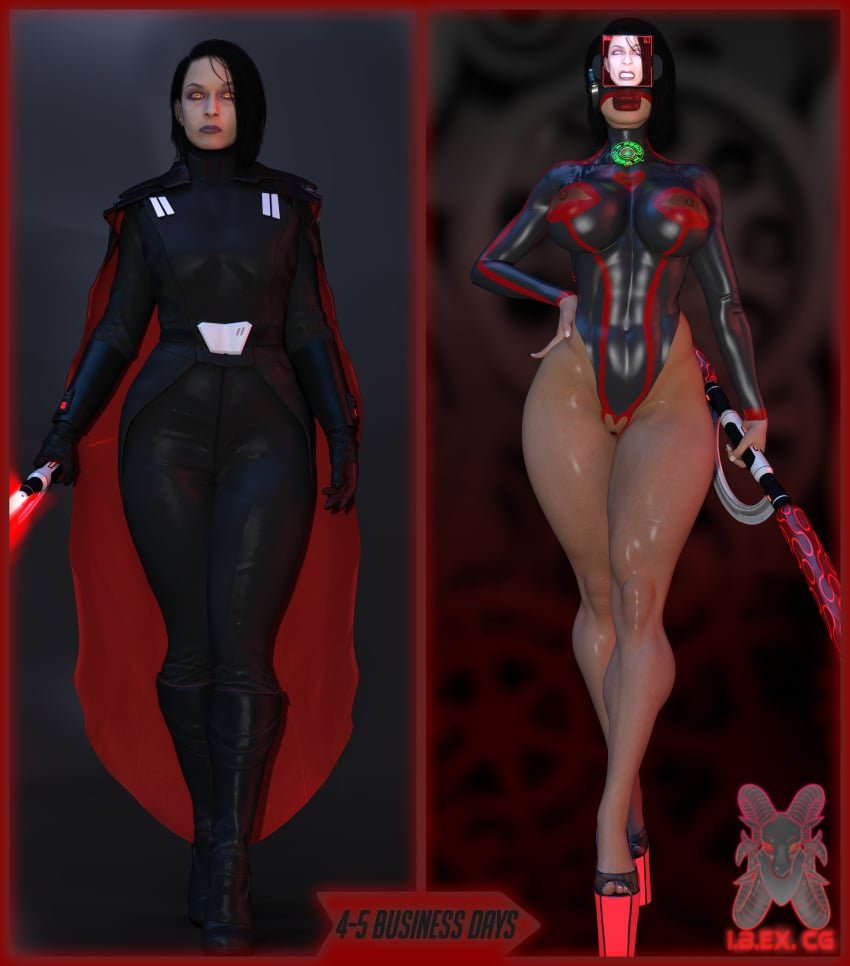 3d big_ass big_breasts big_butt blowbot_(ibex) blowjob blowjob_face body_modification brainwashing breasts dildo dildo_in_pussy drone droneification dronification female female_only high_heels ibex-cg mind_break mind_control platform_heels queen_of_spades sex_toy slave star_wars tongue_out trilla_suduri vaginal_penetration