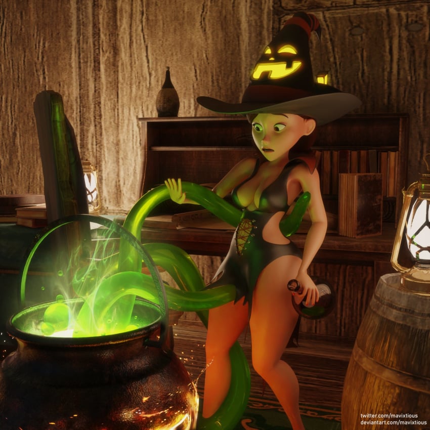 1girls 3d blender breasts cauldron cleavage clothing disney female female_only helen_parr imminent_rape imminent_tentacle_sex mavixtious medium_breasts pixar smooth_skin solo tentacle tentacle_around_leg tentacle_around_waist tentacle_under_dress the_incredibles witch_hat