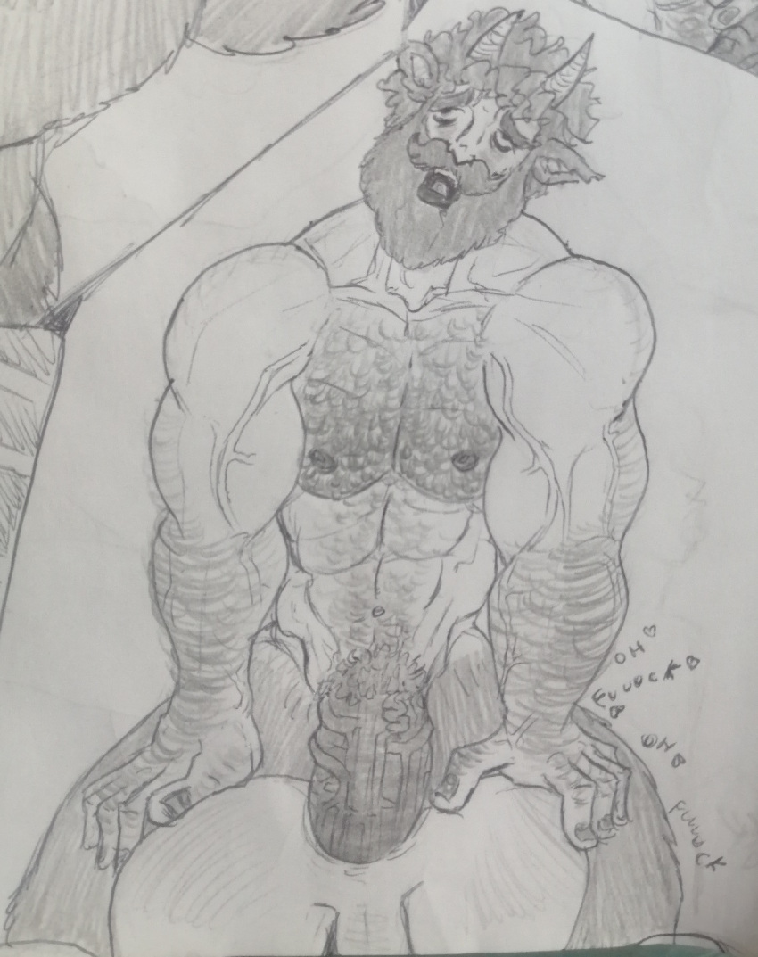 anal anal_sex anal_sex beard bearded big_penis curly_hair domination facial_hair faun gay gay_domination gay_sex george_(character) hairy hairy_arms hairy_chest hairy_male hunk manly muscle muscular muscular_male pencil_(artwork) rough_sex satyr sketch thick_penis traditional_art traditional_media traditional_media_(artwork) upside-down veiny_muscles veiny_penis