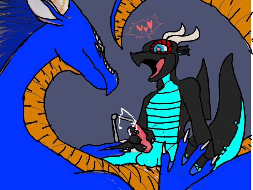 cum cum_in_ass cum_on_body gay gay_sex hivewing_(wof) male/male nightwing_(wof) original original_character rainwing_(wof) silkwing_(wof) starfruit_(vvolf) wings_of_fire