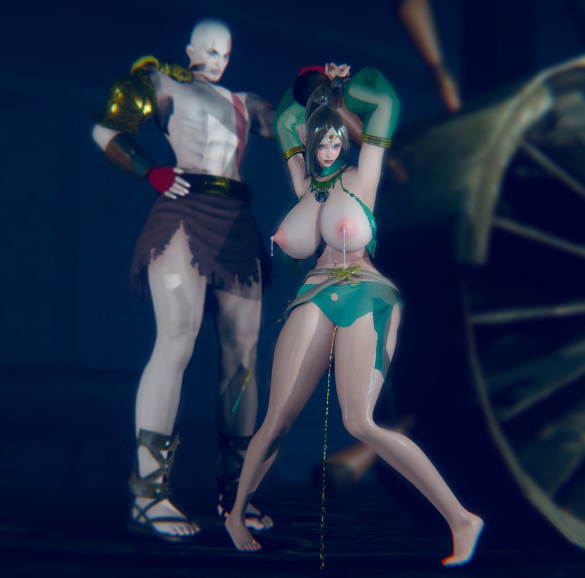 3d barefoot begging begging_for_help begging_pose big_ass big_breasts big_butt bimbo brutal busty crying crying_with_eyes_open death fear feet female forced god_of_war god_of_war_3 huge_breasts imminent_death kratos large_breasts pathetic peeing restrained scared scared_expression slave small_waist snuff trembling voluptuous wasp_waist