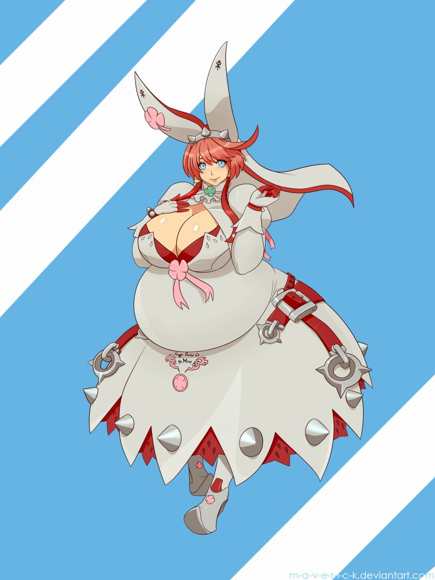 bbw belly_overhang big_belly big_breasts big_female chubby chubby_female elphelt_valentine fat fat_ass fat_female fat_fetish fat_girl fat_woman fatty female female_only guilty_gear large_female m-a-v-e-r-i-c-k obese obese_female overweight overweight_female plump pork_chop thick_thighs weight_gain