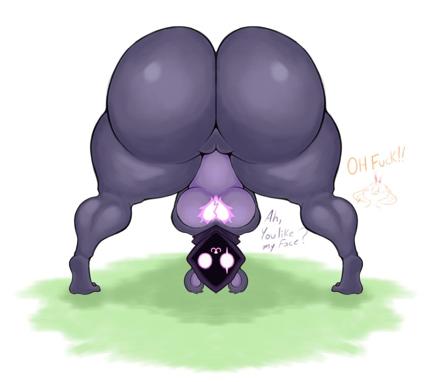 2girls :3 ass ass_focus bending_over bent_over bodysuit bottom_heavy breasts cute female female_only flexible fortnite full_body gatofashado huge_ass jack-o_pose meow_skulls_(fortnite) multiple_girls oblivious pussy_visible_through_clothes raven_team_leader smile solo_focus upside-down