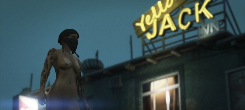 3d 3d_(artwork) commission filter girl grand_theft_auto_v gtav nopixel novah_walker nude nude_female